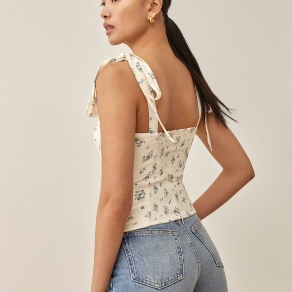 Reformation Ellora Top in Blaire size 12 NWT - Picture 3 of 10